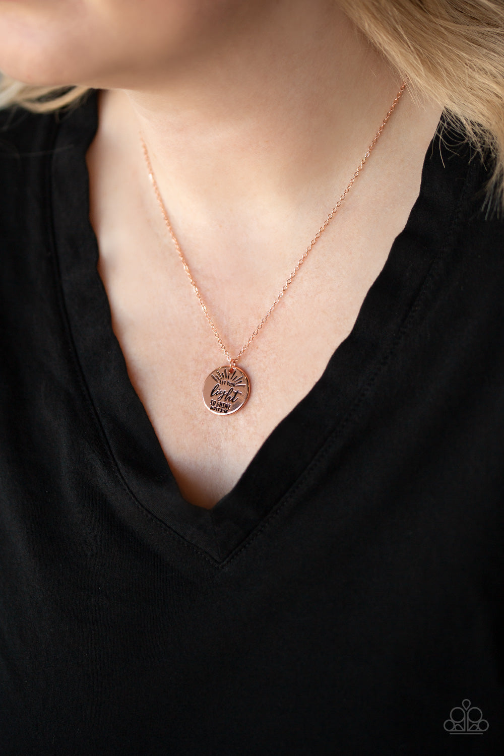 Paparazzi ♥ Let Your Light So Shine - Copper ♥  Necklace