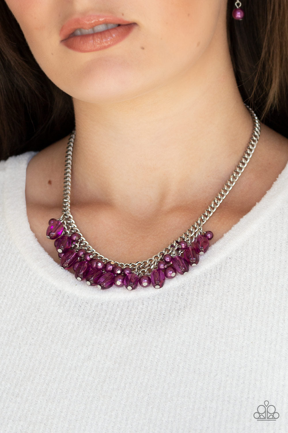 Paparazzi ♥ 5th Avenue Flirtation - Purple ♥  Necklace