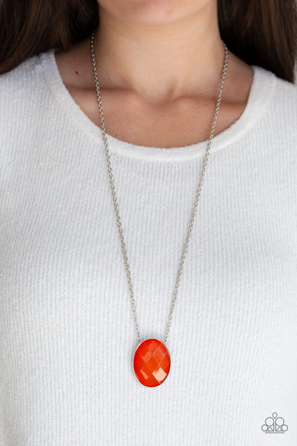 Paparazzi ♥ Intensely Illuminated - Orange ♥  Necklace