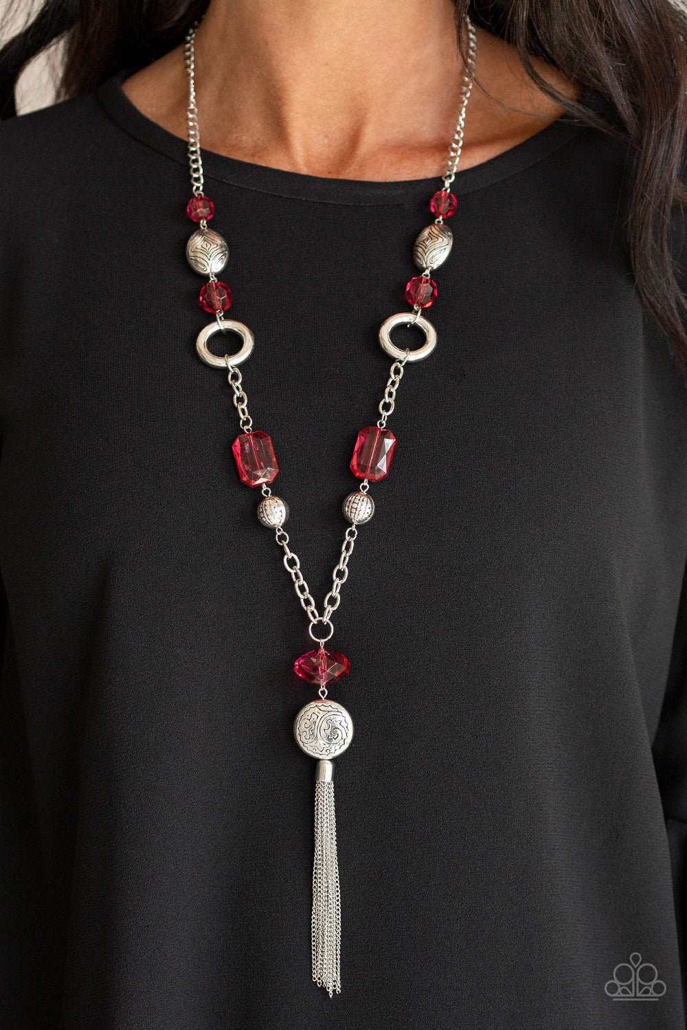 Paparazzi ♥ Ever Enchanting - Red ♥  Necklace