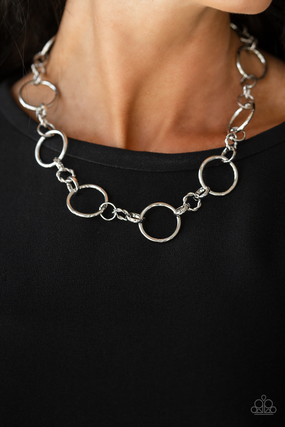 Paparazzi ♥ Classic Combo - Silver ♥  Necklace
