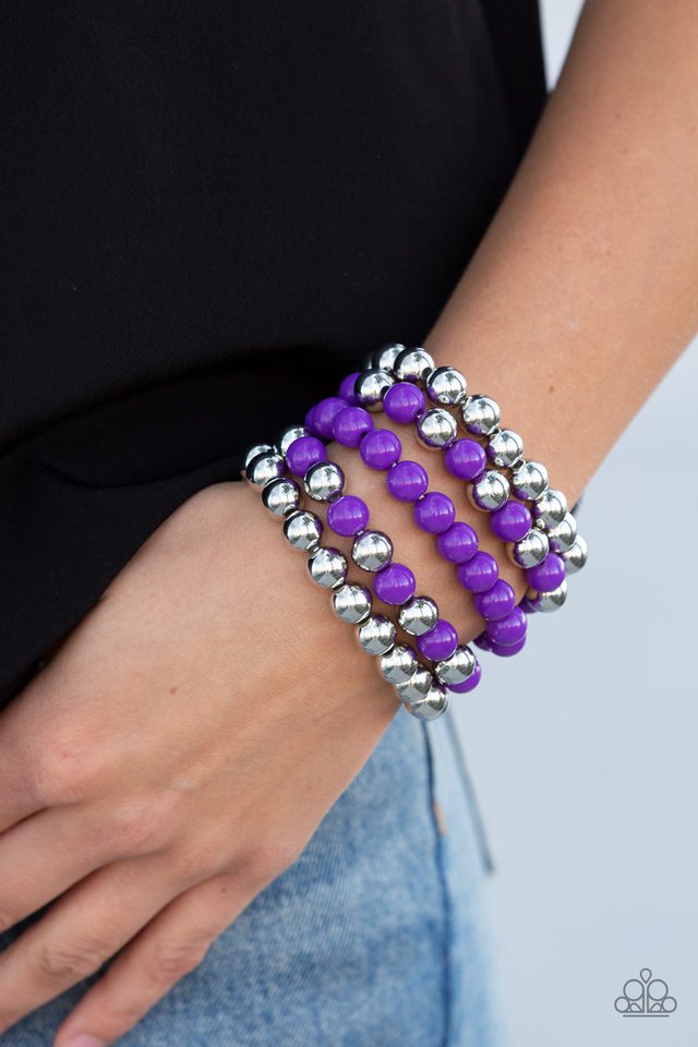 Paparazzi ♥ Pop-YOU-lar Culture - Purple ♥ Bracelet