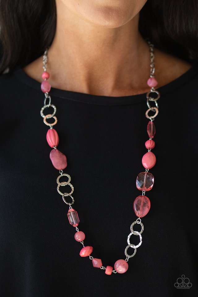 Paparazzi ♥ Prismatic Paradise - Pink ♥ Necklace