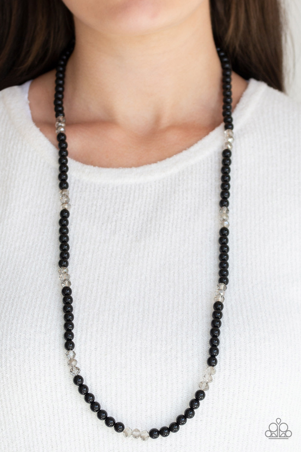 Paparazzi ♥ Girls Have More FUNDS - Black ♥  Necklace