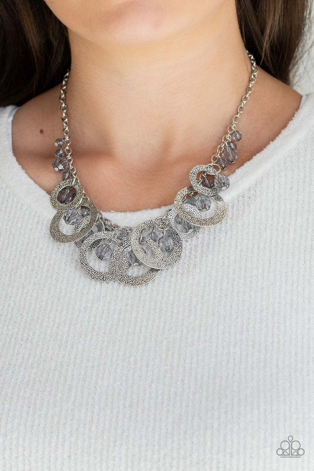 Paparazzi ♥ Turn It Up - Silver ♥  Necklace