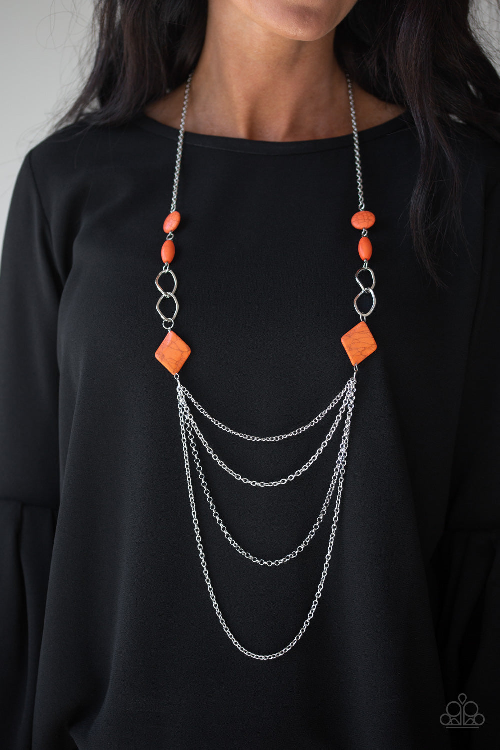Paparazzi ♥ Desert Dawn - Orange ♥  Necklace