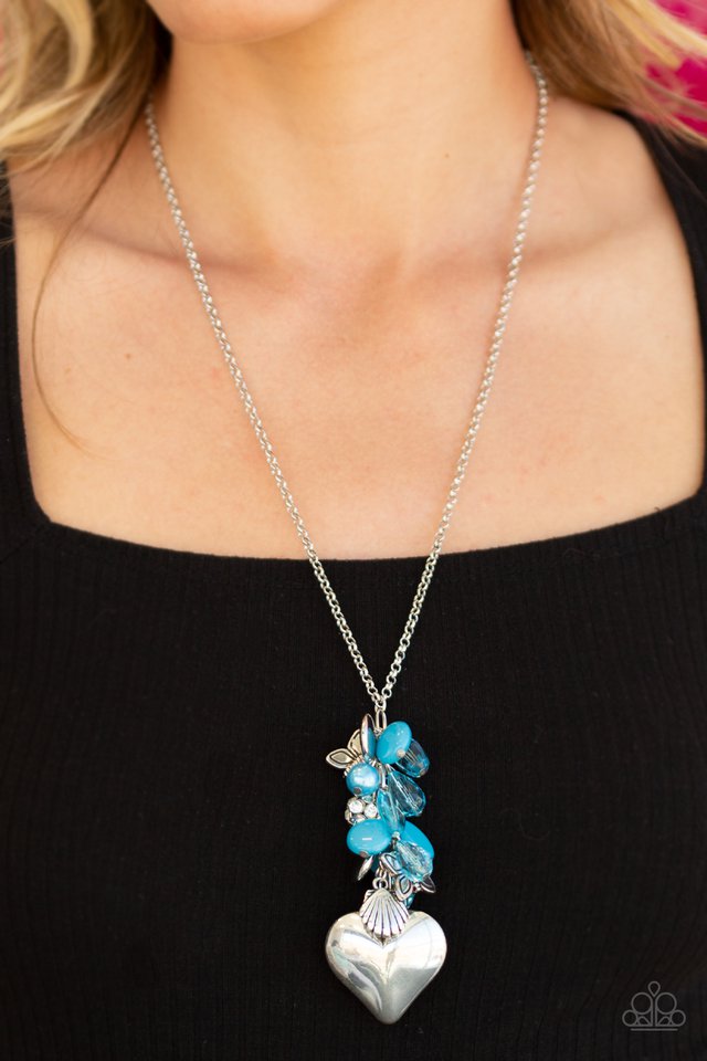 Paparazzi ♥ Beach Buzz - Blue ♥ Necklace
