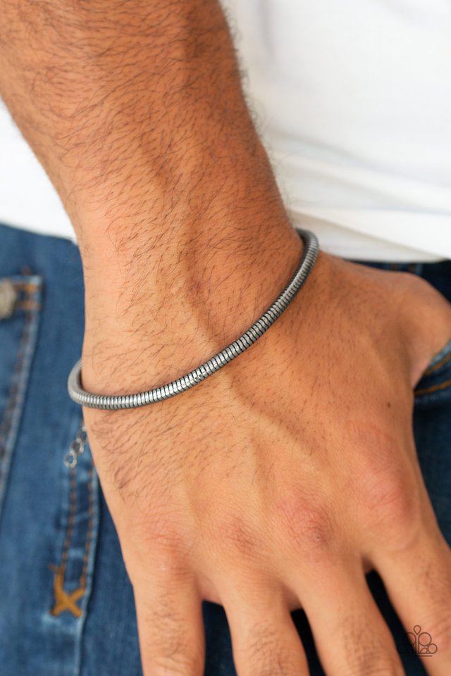 Paparazzi ♥ Winning - Black ♥ Mens Bracelet