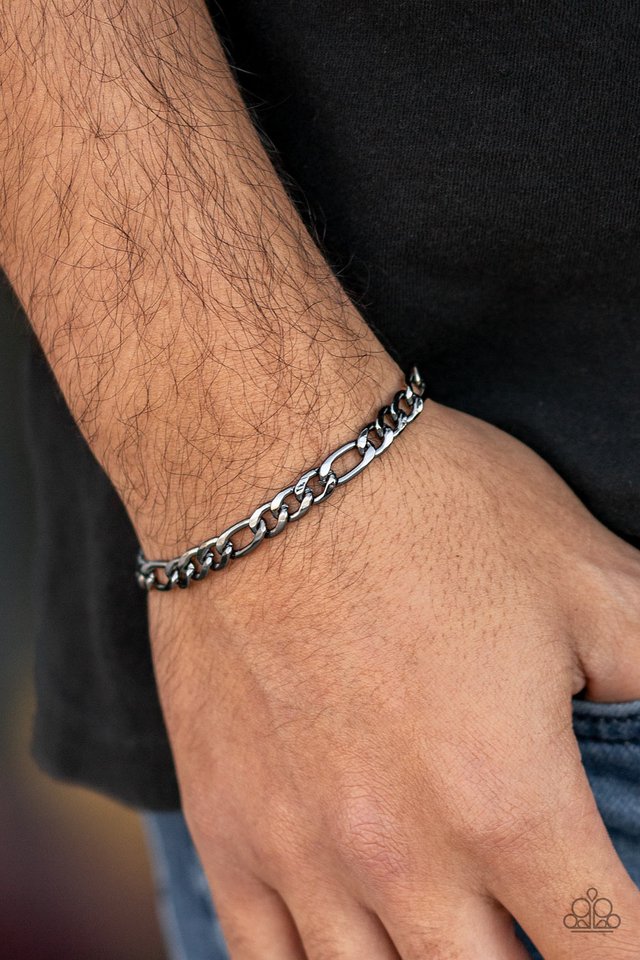 Paparazzi ♥ Roll Call - Black ♥ Mens Bracelet