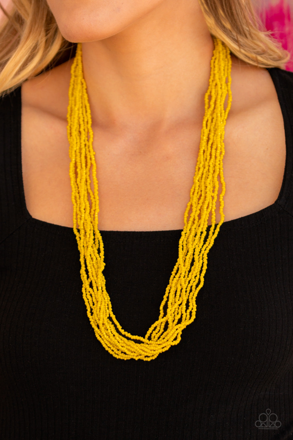 Paparazzi ♥ Congo Colada - Yellow ♥  Necklace