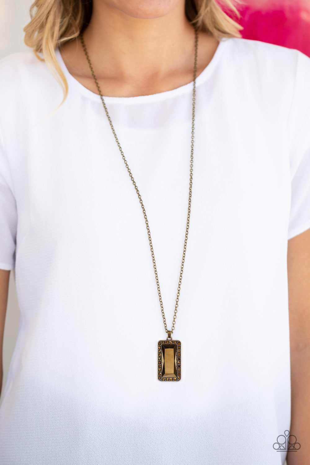 Paparazzi ♥ Bada BLING Bada Boom - Brass ♥  Necklace