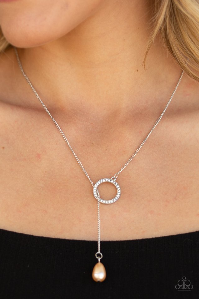 Paparazzi ♥ Social Luster - Brown ♥ Necklace
