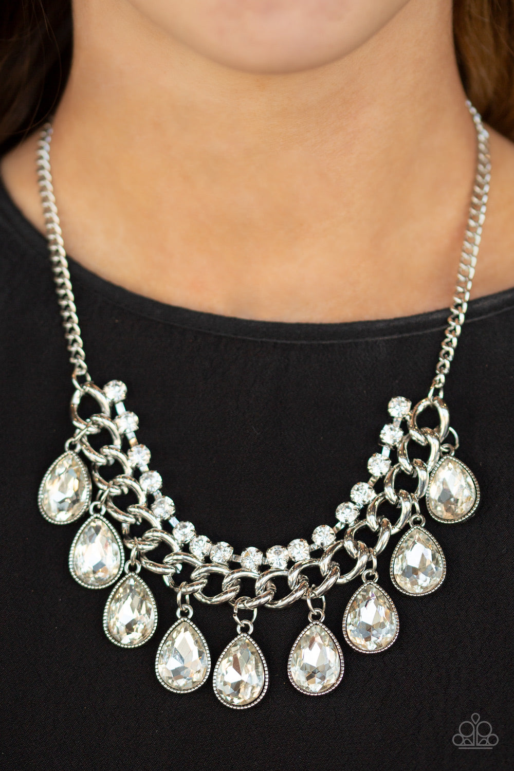 Paparazzi ♥ All Toget-HEIR Now - White ♥  Necklace