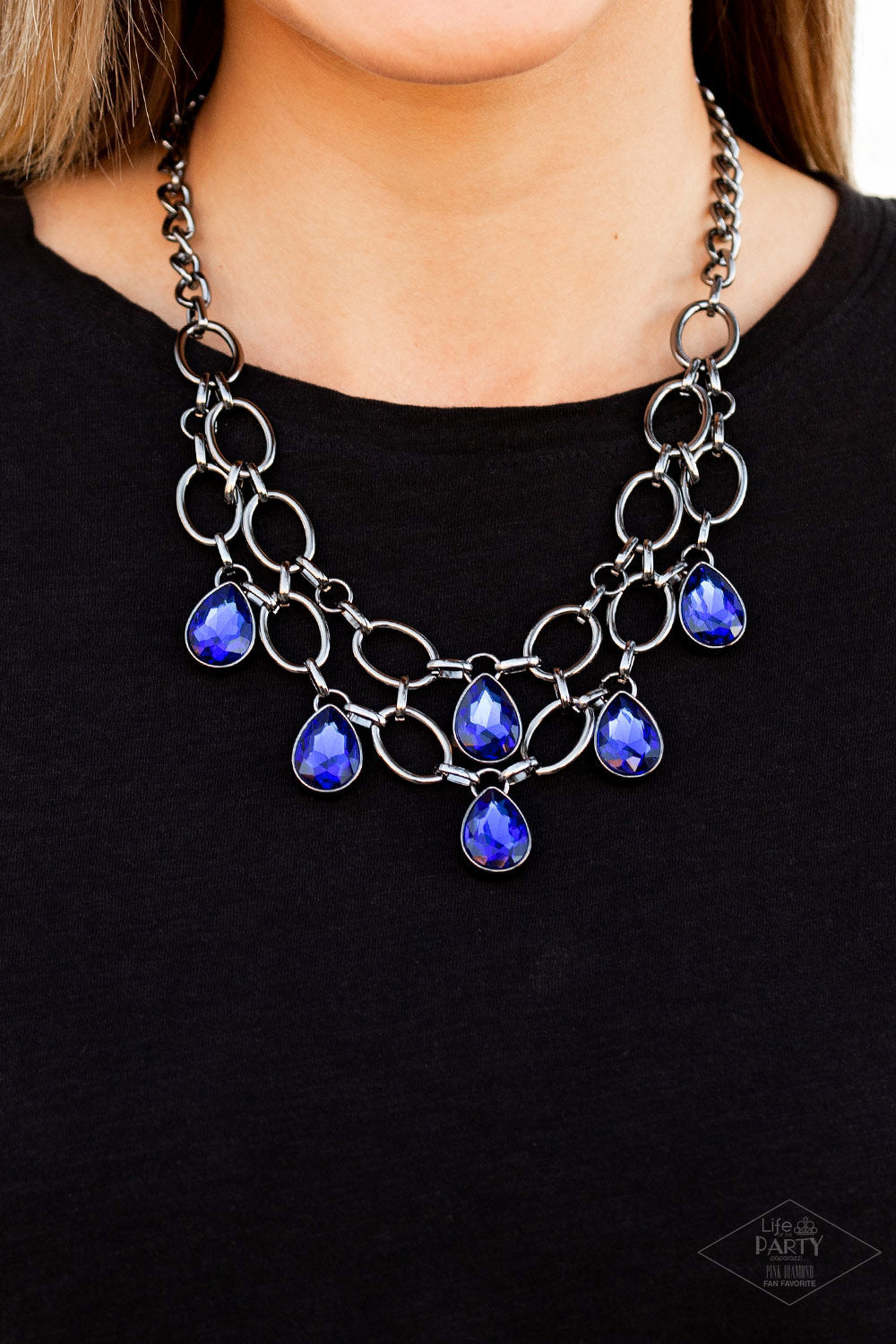 Paparazzi ♥ Show-Stopping Shimmer - Blue ♥  Necklace