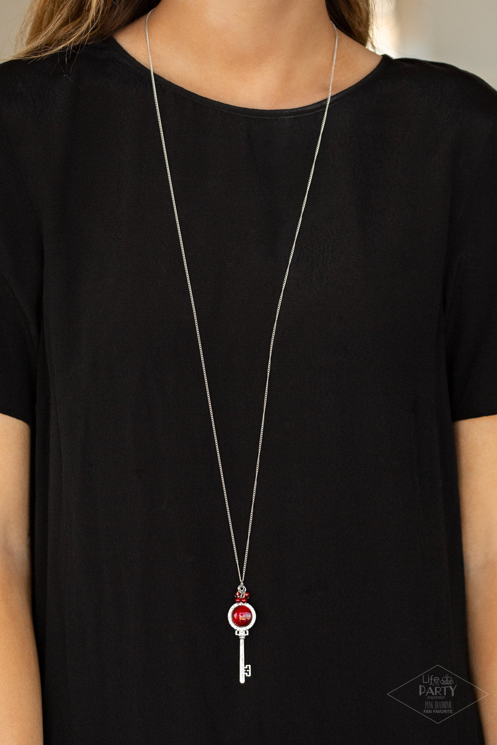 Paparazzi ♥ Unlock Every Door - Red ♥  Necklace