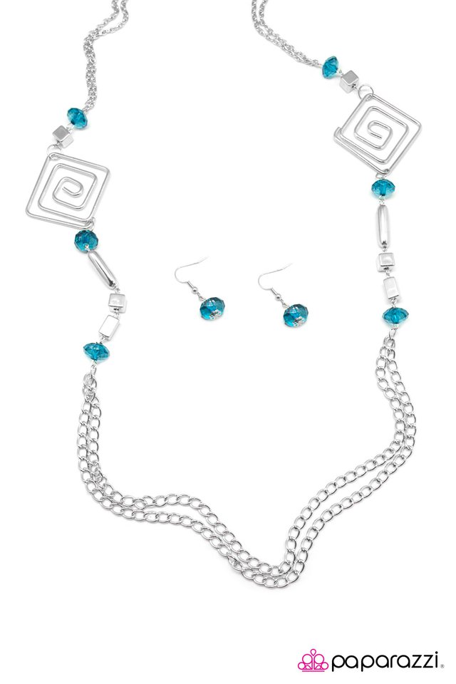 Paparazzi ♥ Down the Rabbit Hole - Blue ♥ Necklace