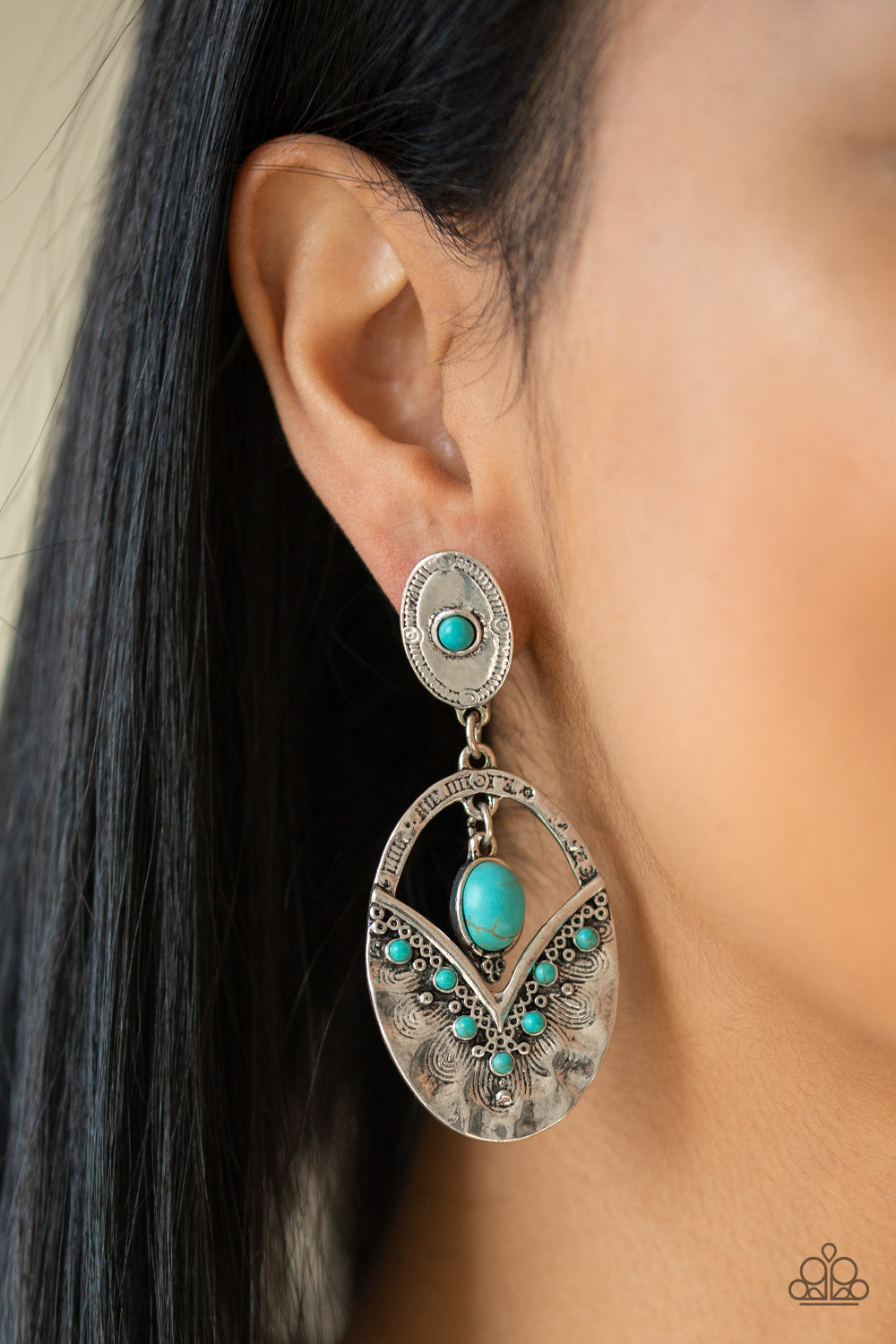 Paparazzi ♥ Terra Tribute - Blue ♥  Post Earrings