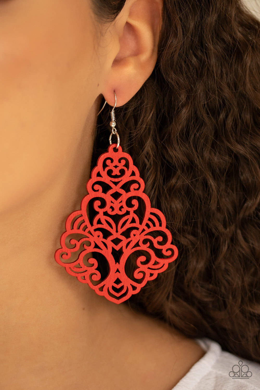 Paparazzi ♥ Powers of ZEN - Red ♥  Earrings