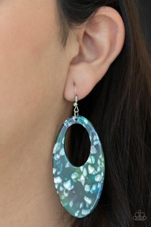 Paparazzi ♥ Rainbow Springs - Multi Blues ♥ Earrings