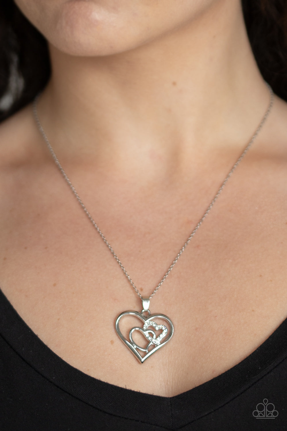 Paparazzi ♥ Cupid Charm - White ♥  Necklace