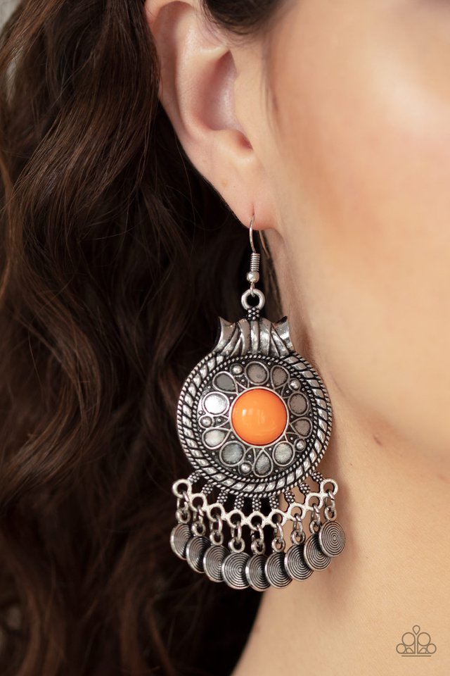 Paparazzi ♥ Rural Rhythm - Orange ♥ Earrings