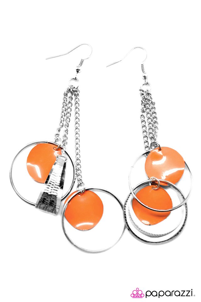 Paparazzi ♥ Tangerine Dream - Orange ♥ Earrings