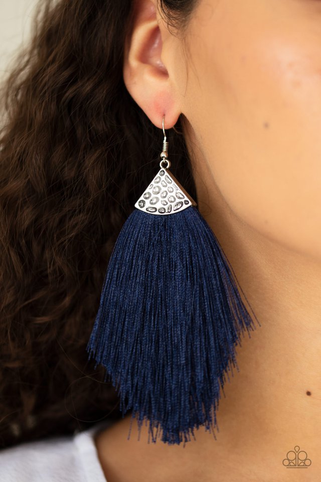 Paparazzi ♥ Tassel Tempo - Blue ♥ Earrings