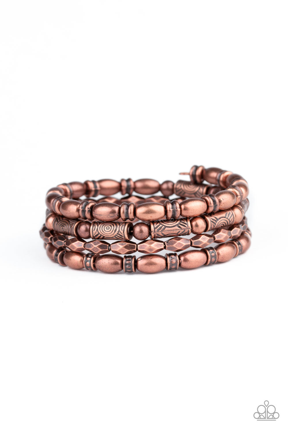 Paparazzi ♥ Texture Throwdown - Copper ♥ Bracelet