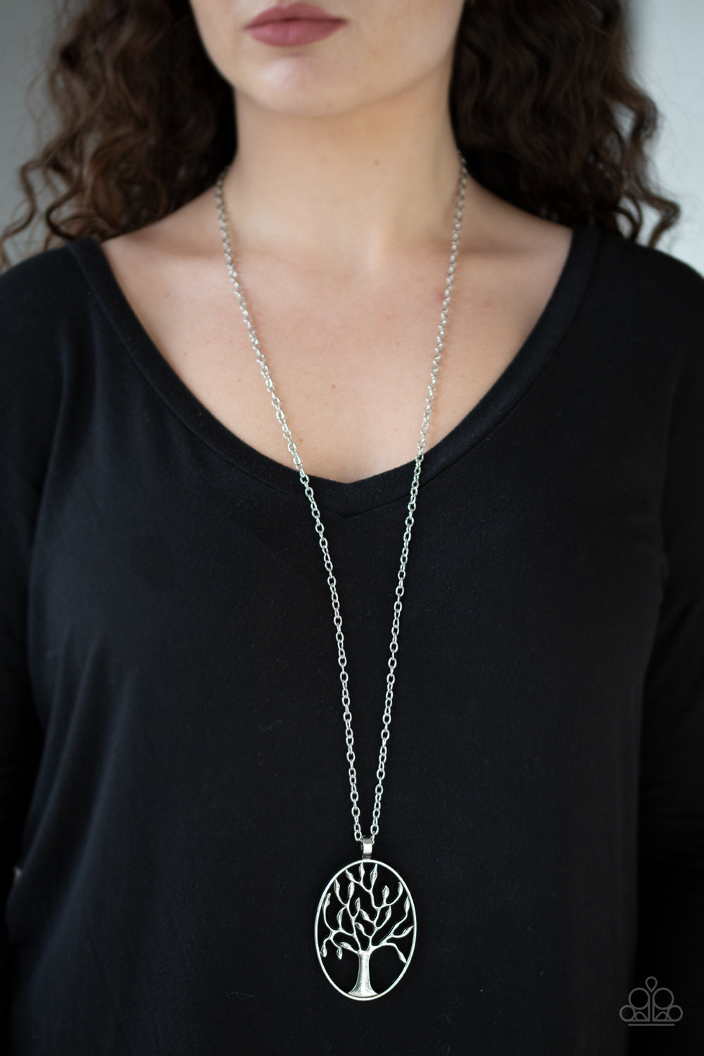 Paparazzi ♥ Well-Rooted - Silver ♥  Necklace