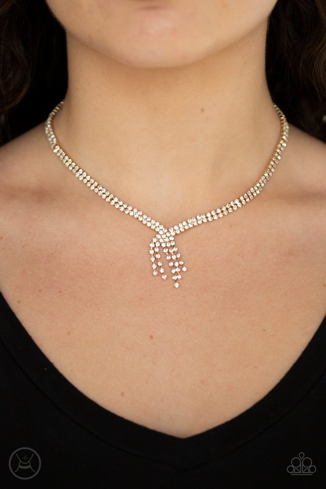 Paparazzi ♥ Ante Up - Gold ♥ Necklace