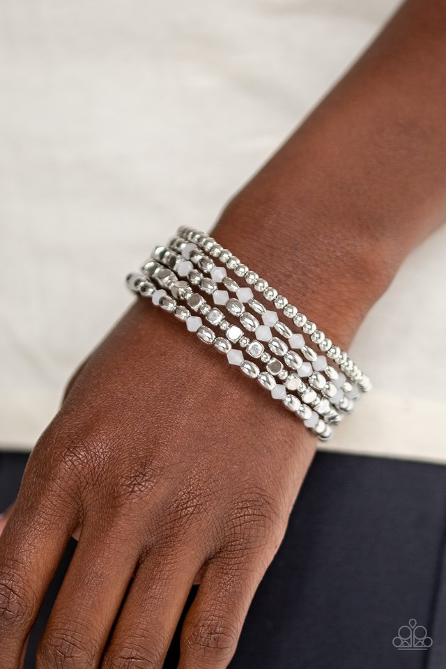 Paparazzi ♥ Malibu Mojito - White ♥ Bracelet