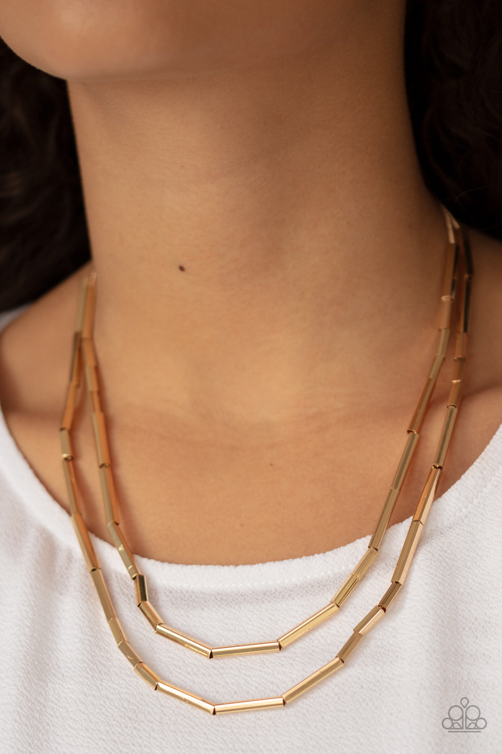 Paparazzi ♥ A Pipe Dream - Gold ♥  Necklace