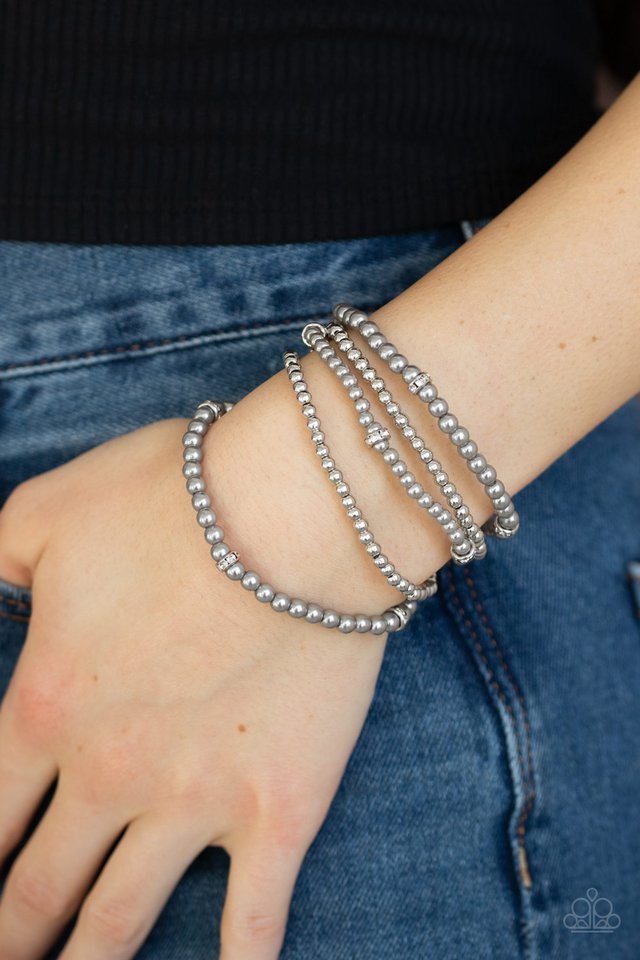 Paparazzi ♥ Fiercely Frosted - Silver ♥ Bracelet
