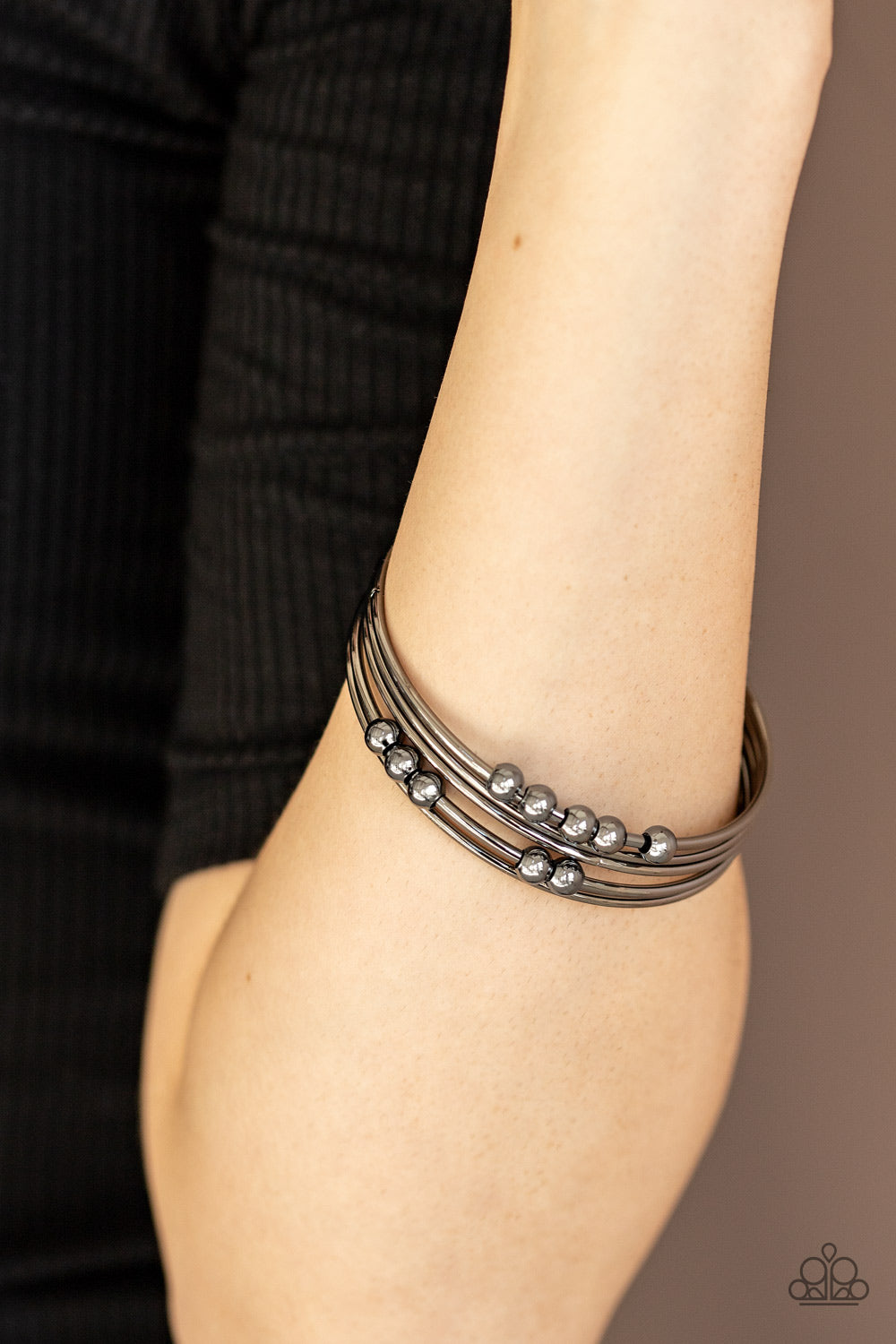 Paparazzi ♥ Stack Challenge - Black ♥  Bracelet