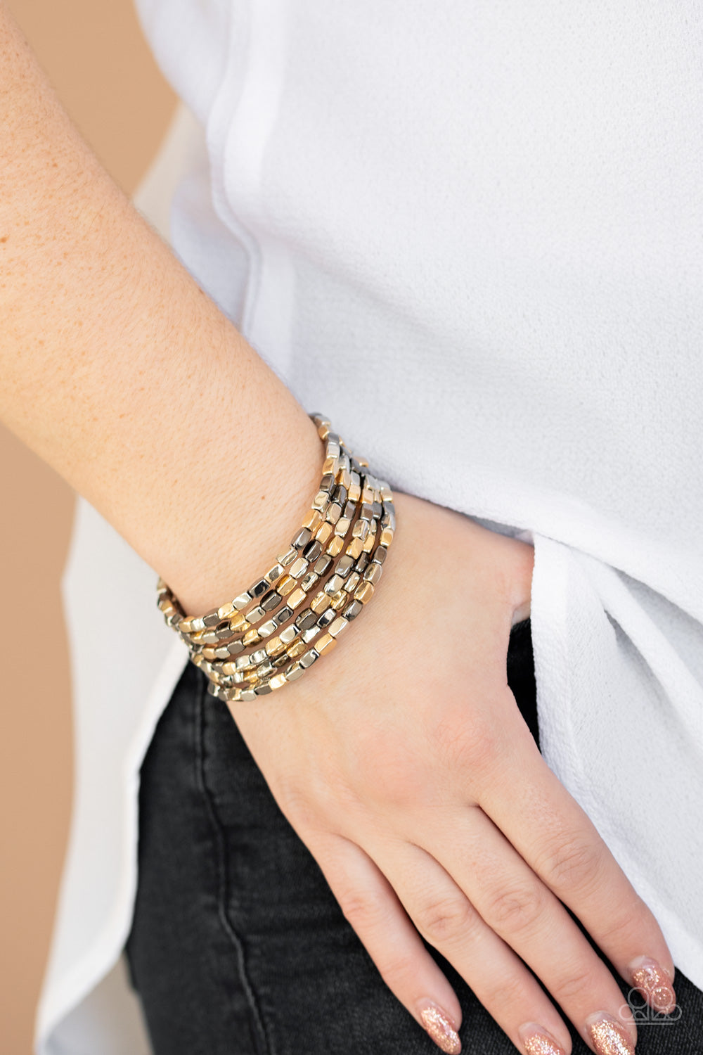 Paparazzi ♥ Stunningly Stacked - Multi ♥  Bracelet