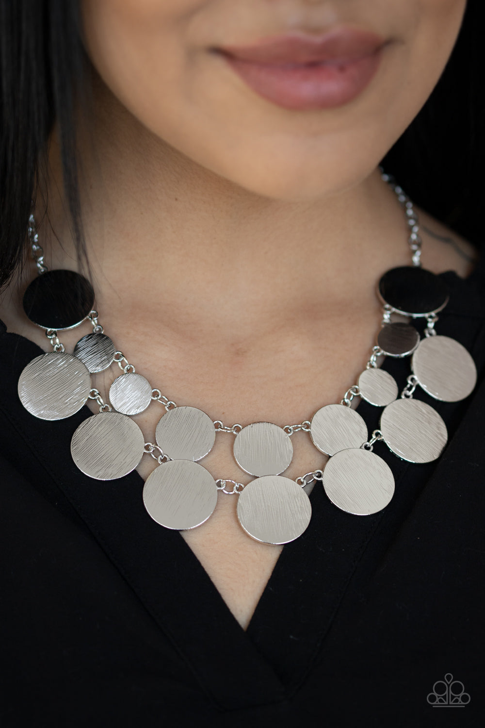 Paparazzi ♥ Stop and Reflect - Silver ♥  Necklace