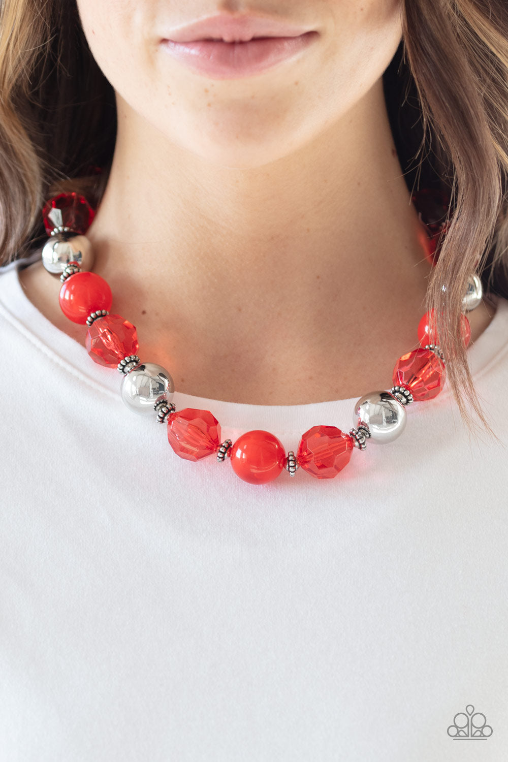 Paparazzi ♥ Very Voluminous - Red ♥  Necklace