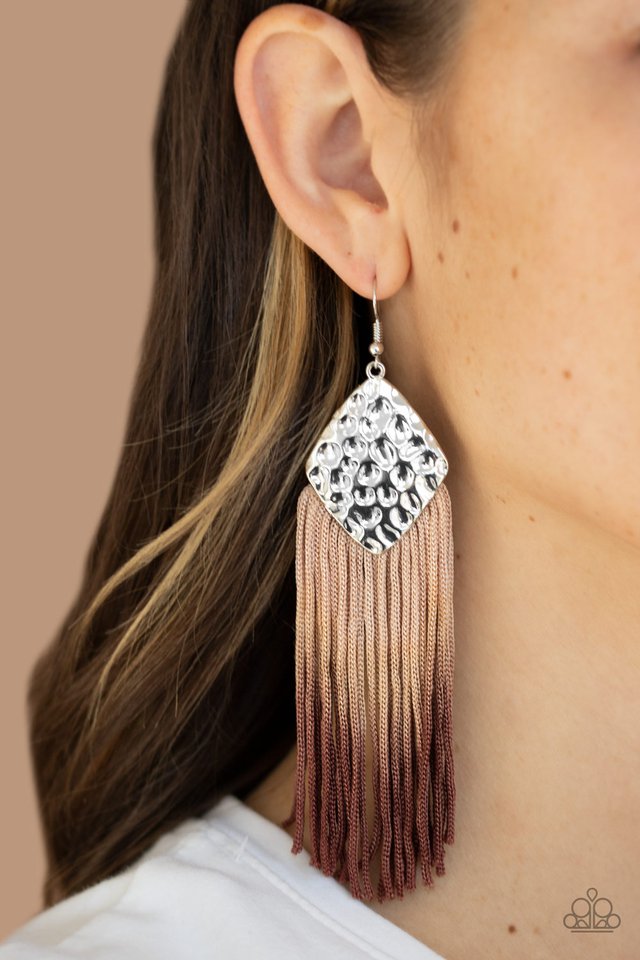 Paparazzi ♥ Dip In - Brown ♥ Earrings