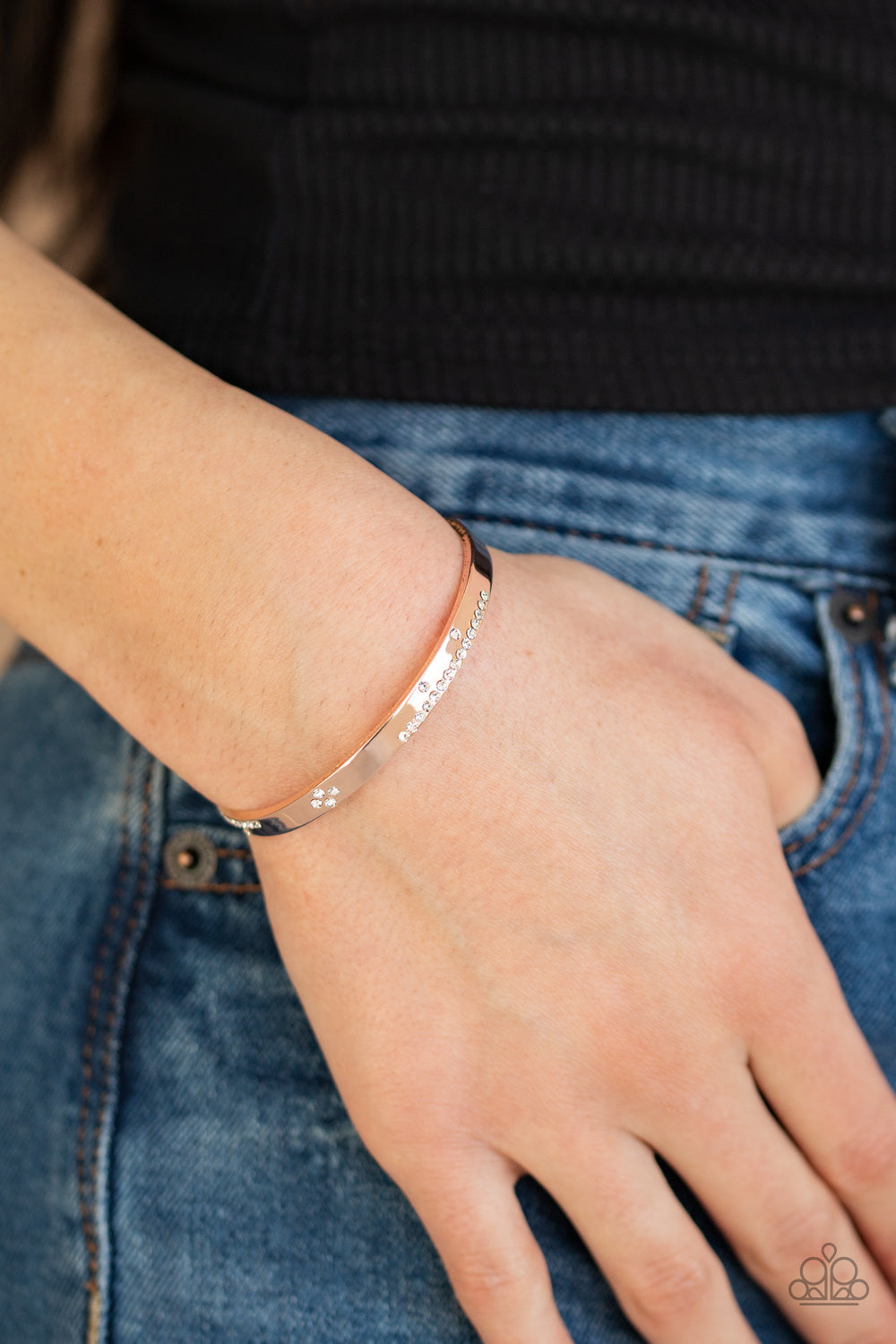Paparazzi ♥ Dainty Dazzle - Rose Gold ♥  Bracelet