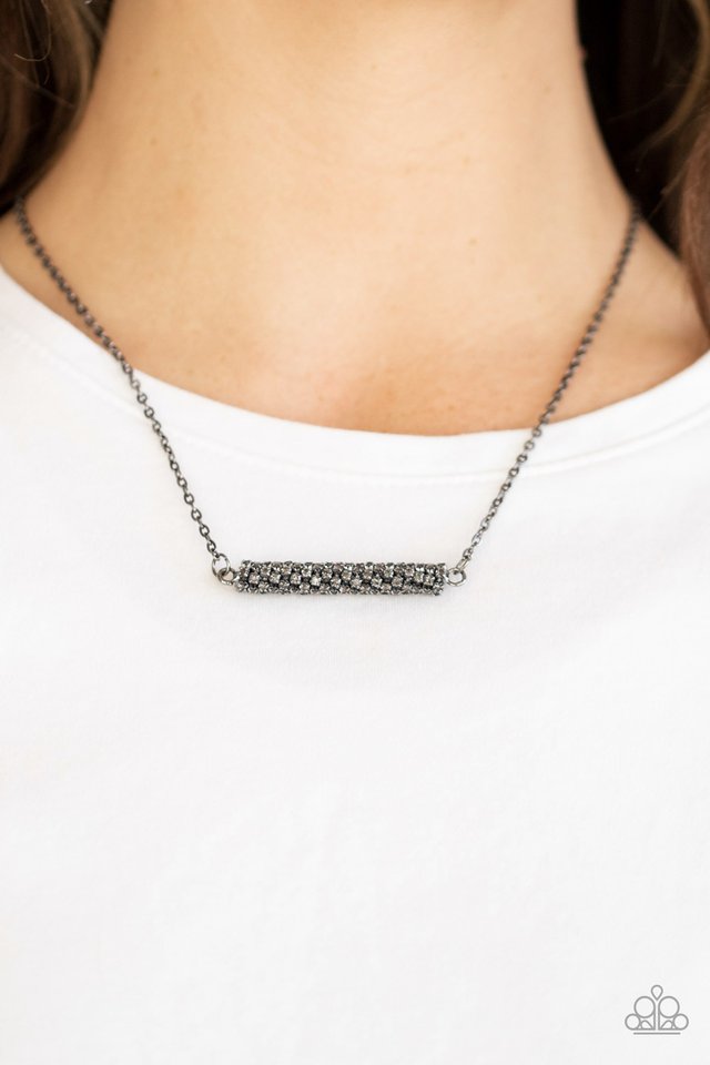 Paparazzi ♥ Timelessly Twinkling - Black ♥ Necklace