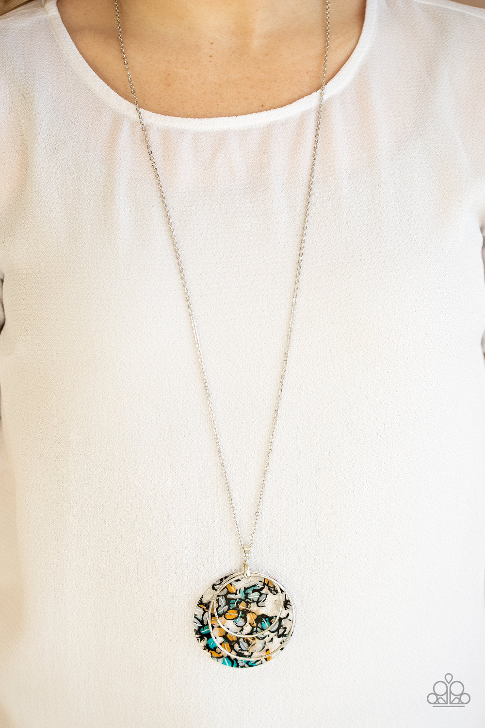 Paparazzi ♥ Metro Mosaic - Blue ♥  Necklace