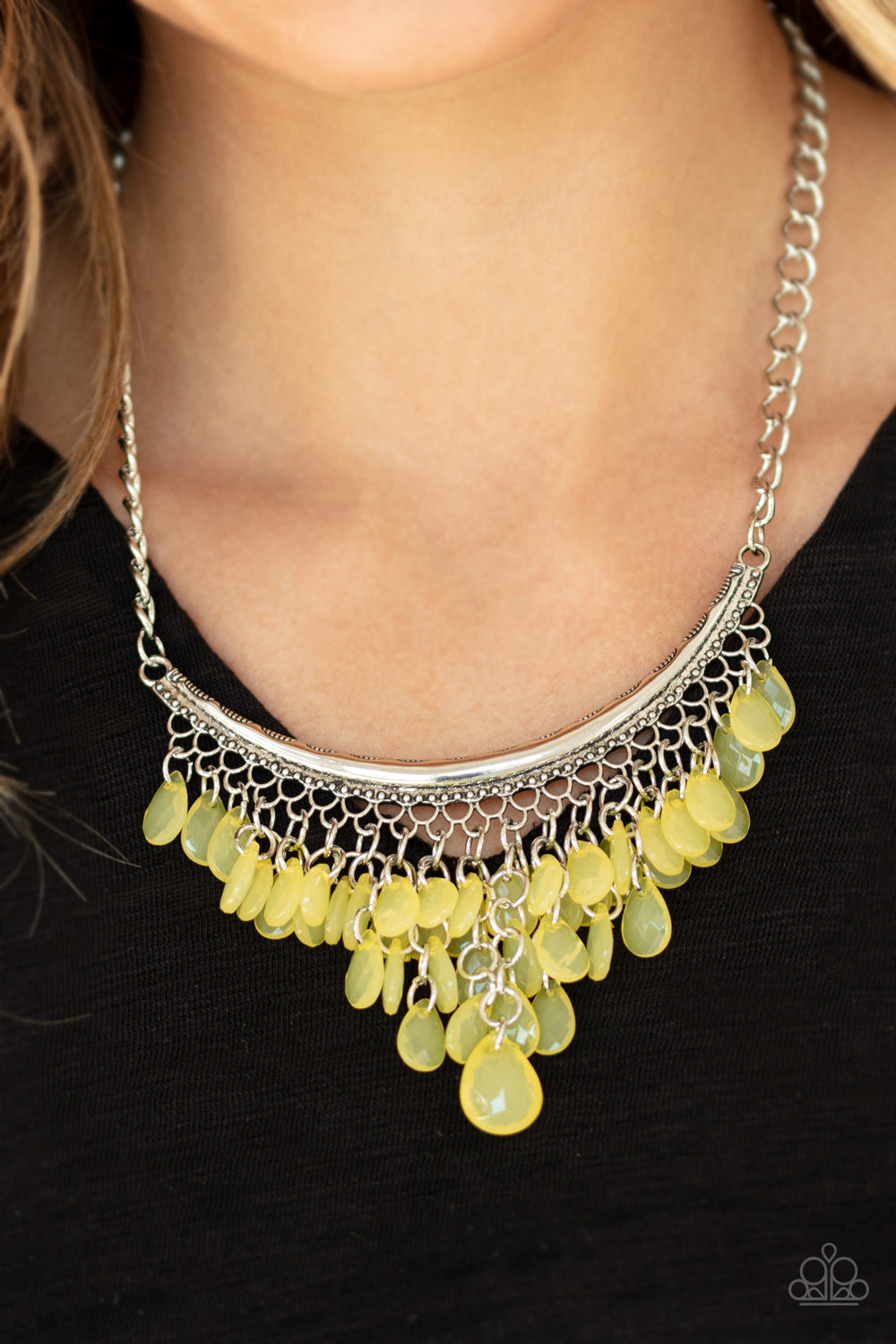 Paparazzi ♥ Rio Rainfall - Yellow ♥  Necklace
