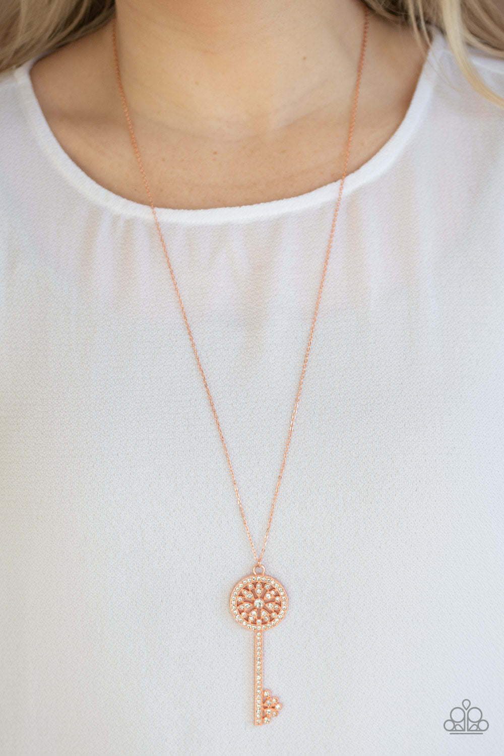 Paparazzi ♥ Keeping Secrets - Copper ♥  Necklace