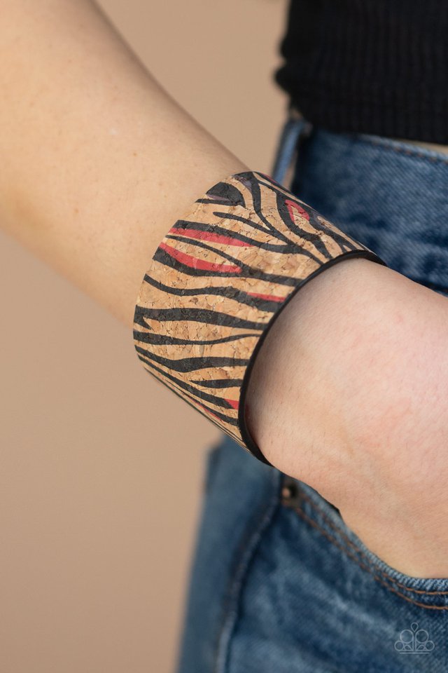 Paparazzi ♥ Zebra Zone - Red ♥ Bracelet