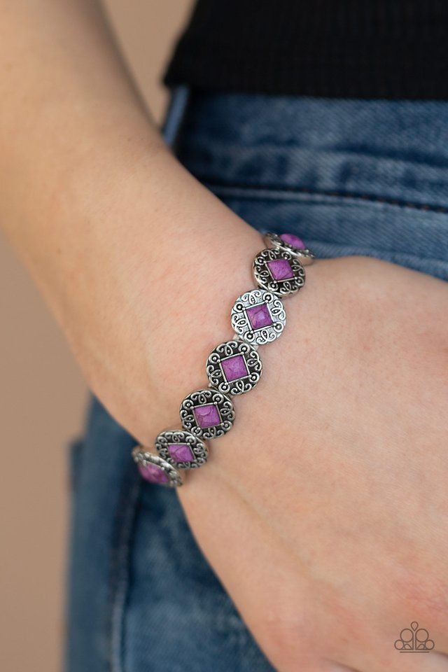 Paparazzi ♥ Desert Dilemma - Purple ♥ Bracelet