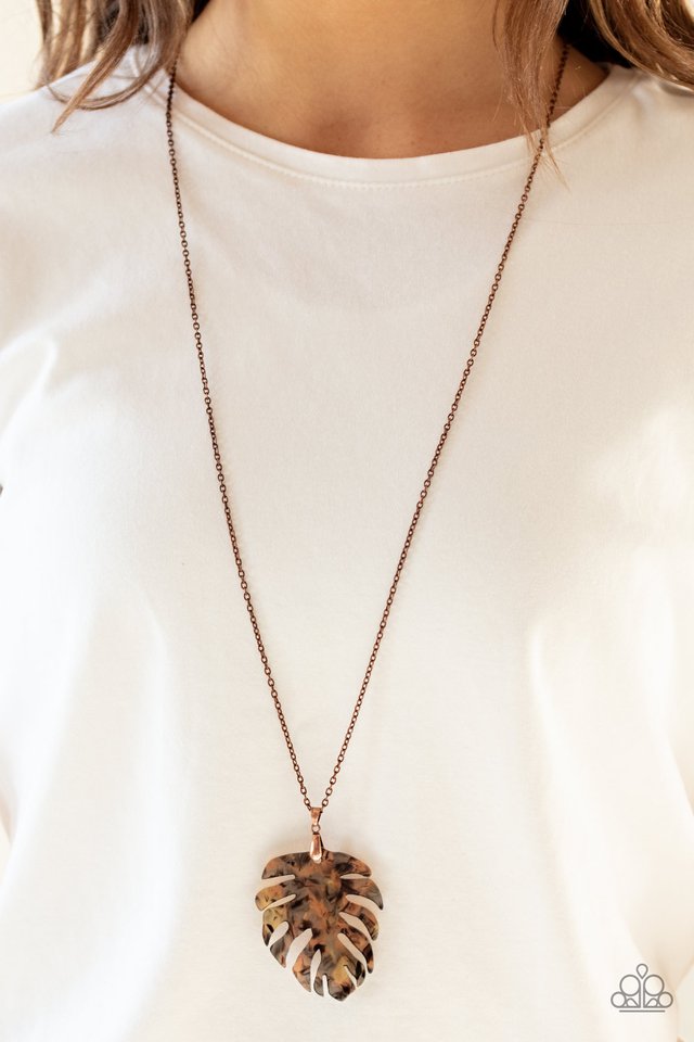 Paparazzi ♥ Prismatic Palms - Copper ♥ Necklace