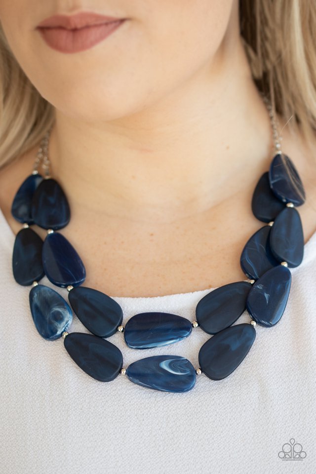 Paparazzi ♥ Colorfully Calming - Blue ♥ Necklace