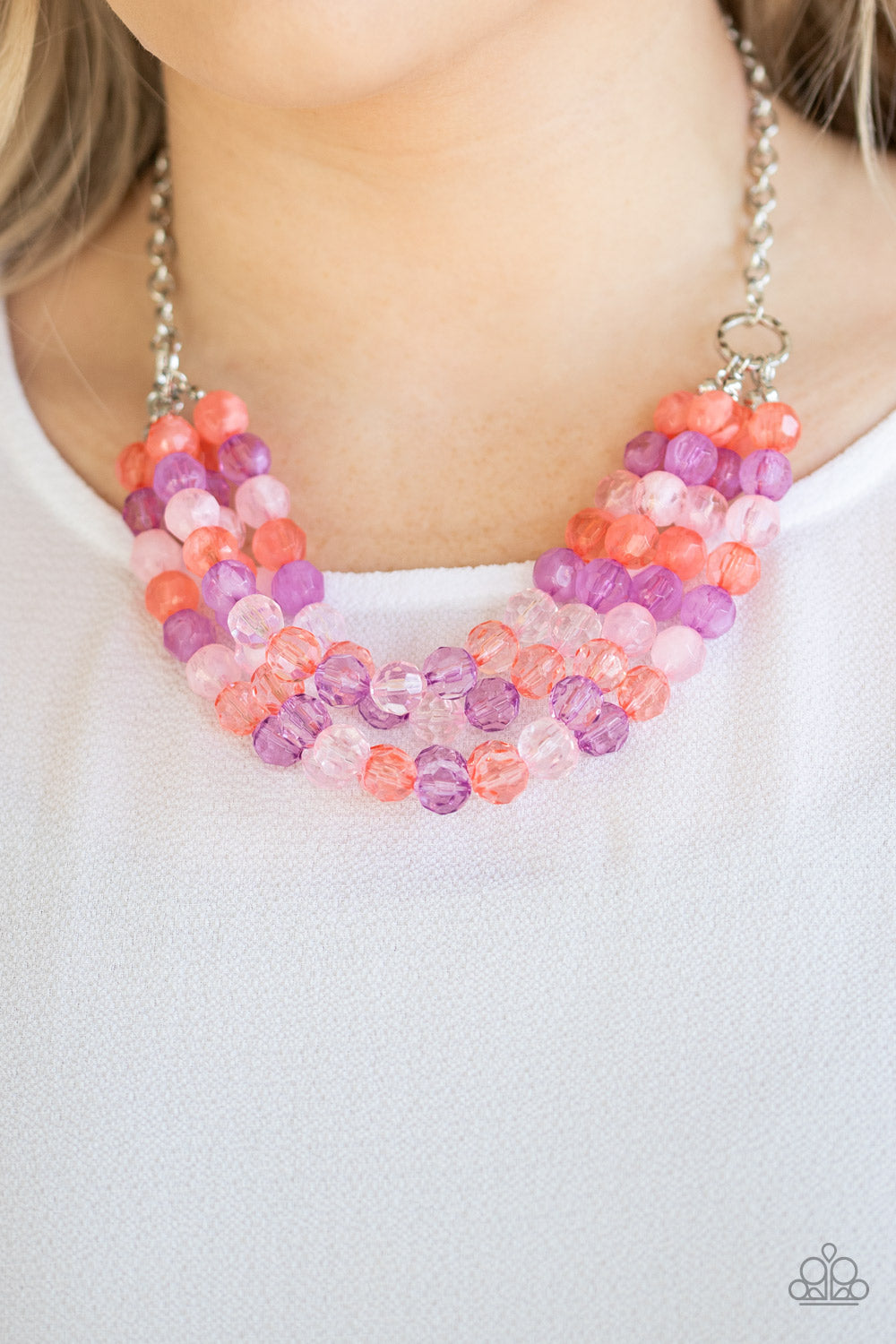 Paparazzi ♥ Summer Ice - Multi ♥  Necklace
