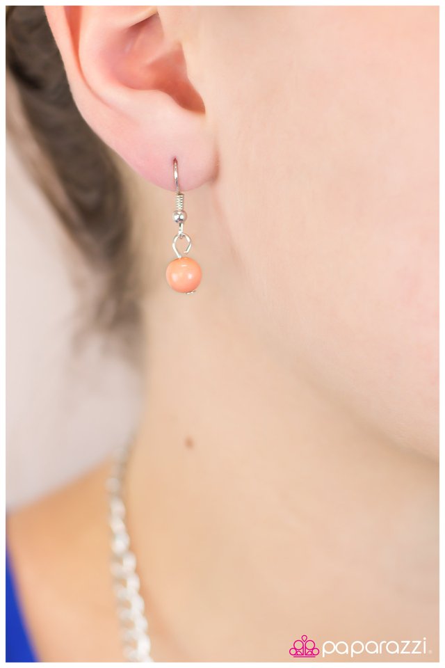 Paparazzi ♥ A Moment Like This - Orange ♥ Necklace