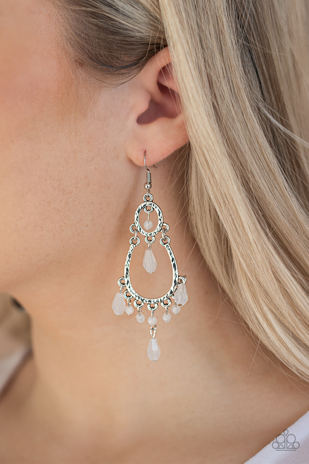Paparazzi ♥ Summer Sorbet - White ♥  Earrings